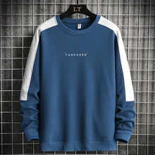 

Men High Street Fashion Clothing Fall Pullovers Men Tops Harajuku Sweatshirts Men Autumn Clothes Long Sleeve Shirts Side Stripe