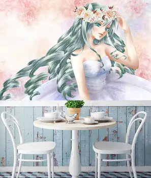

[Self-Adhesive] 3D Hatsune Miku 409874 Japan Anime Wall Paper mural Wall Print Decal Wall Murals
