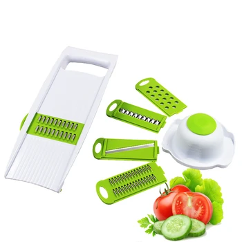 

The new vegetable cutter has no container