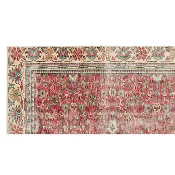

Handmade Natural Vintage Turkish Area Rug 139x265 Cm-4'7''X8'8''