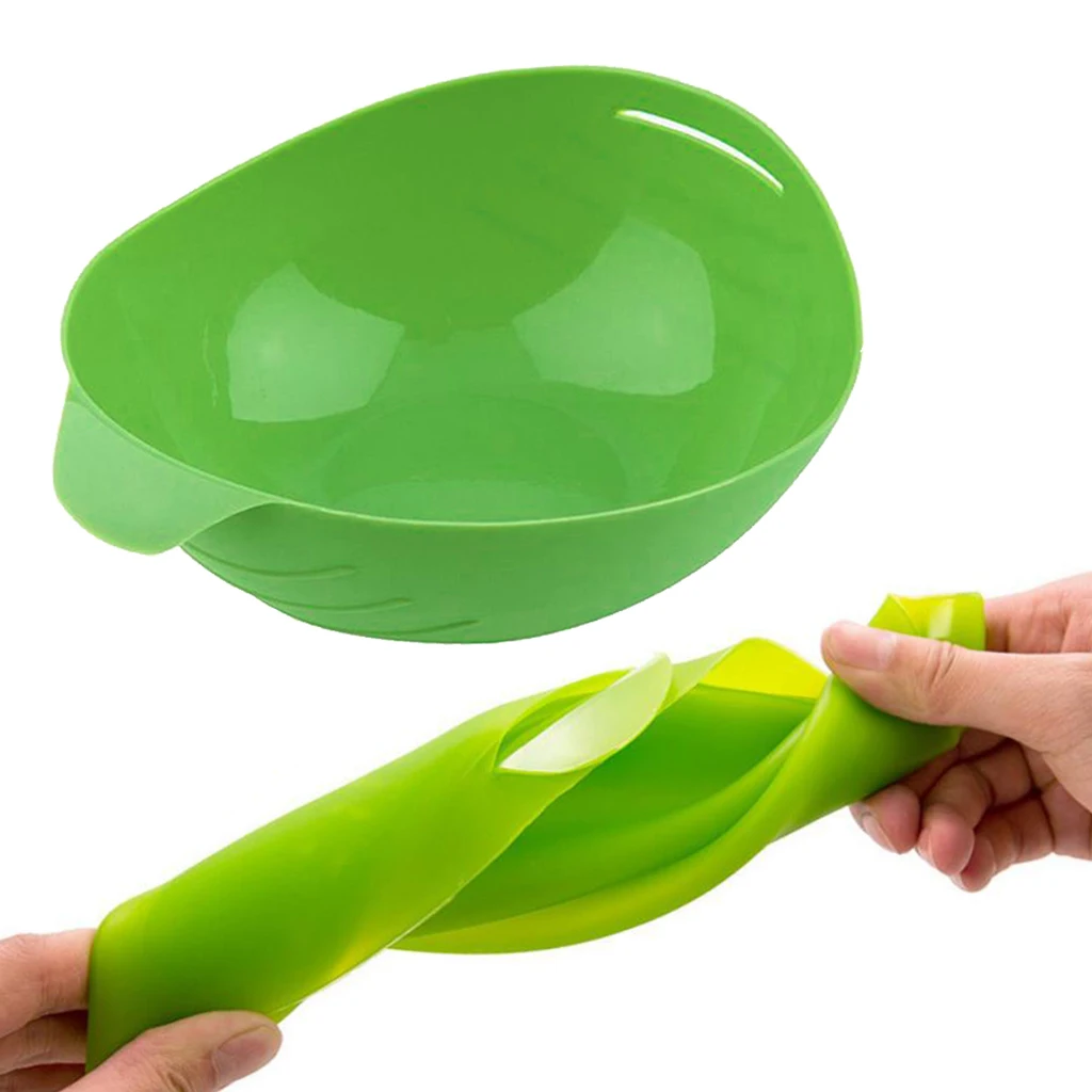 Multifunction Silicone Folding Bowl Fish Steam Egg Roaster Bread Baking Bowl for Microwave Oven Reuseable Cooking Bowl Kitchen