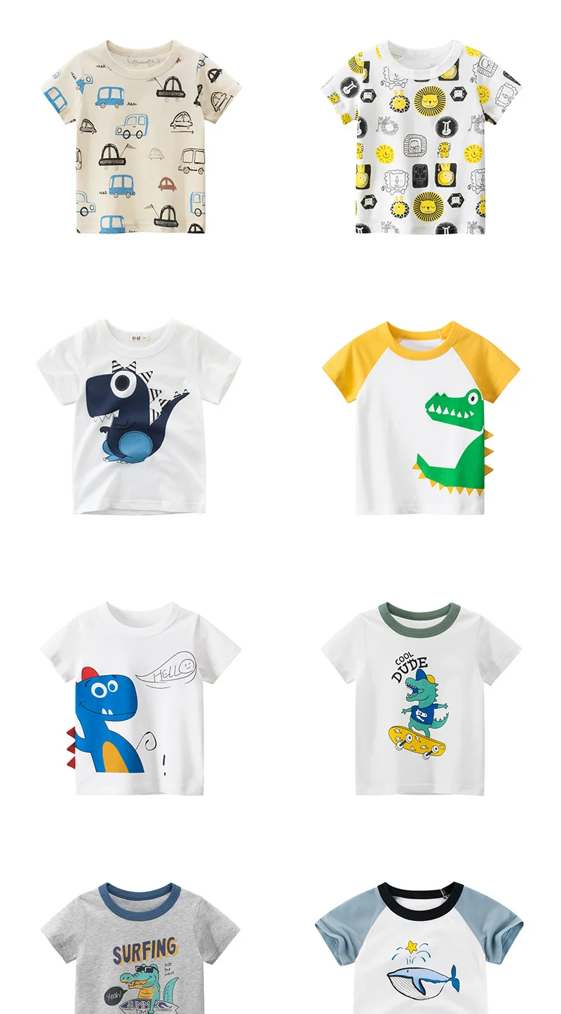 27kids品牌童装批发2020夏装新品韩版儿童短袖T恤纯棉一件代发ins---阿里巴巴-1688_02