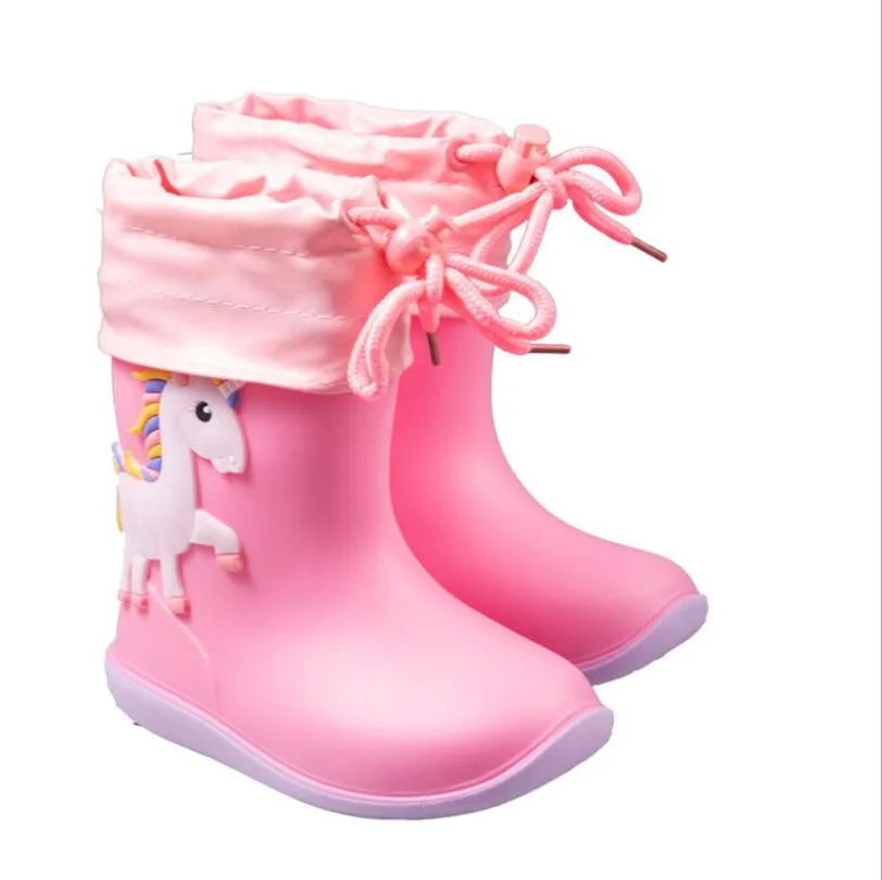 Stivali da pioggia per bambini stivali da pioggia per bambina stivali da pioggia classici impermeabili per bambini stivali in gomma PVC scarpe da acqua per bambini stivali da pioggia per ragazzo