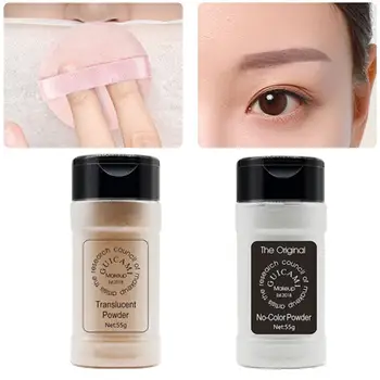

Makeup Powder Loose Powder Face Makeup Waterproof Smooth Powder Powder Skin Color Shades Two Finish /Skin Loose White W2F2