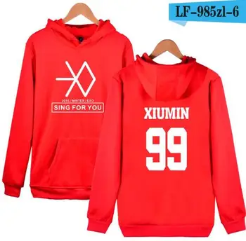

Hip hop EXO KPOP Sing For You Men/Women Cap Sweatshirt Coats Fashion Hoodies Printing EXO TAO KAI SEHUN XIUMIN couples Top
