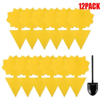

Flie Traps Bugs Sticky Board Dual-Sided Sticky Traps Flying Plant Insect Catcher Yellow Pest Control Garden Fruit Fly 821