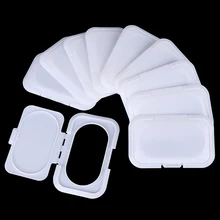1/5/10PCS לשימוש חוזר מגבונים מכסה תינוק רטוב מגבונים כיסוי נייד ילד רטוב רקמות תיבת מכסה נייד מגבונים רטוב נייר מכסה שימושי(China)