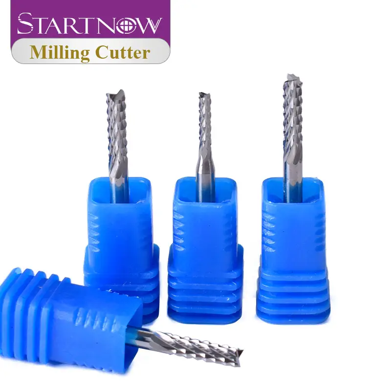 Startnow 5PCS Corn Milling Cutter 3.175/4/6/8mm SHK Carbide Tungsten PCB End Mill Bits Engraving Machine CNC Router Cutting Tool image 5