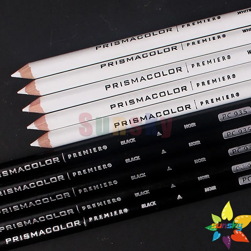 Prismacolor Premier Colorless Blending Pencil,prisma White Black Pencil,PC1077  935 938 Ebony 14420 Pencil,sanford