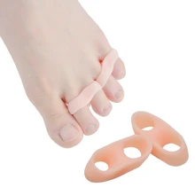 2 pcs Toe Bunion Splint Straightener Gel Separators Stretchers Corrector Regulator Treatment Foot Pain Relief Z57001