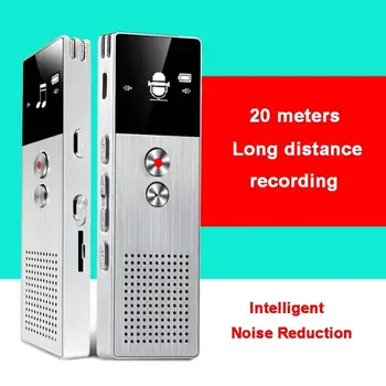 

Professional Audio Recorder HD Dual Microphone Recording Digital Voice Recorder Telephone Recording MP3 Player Support TF Card