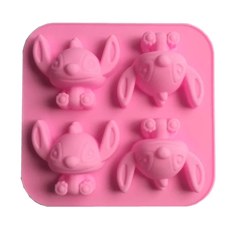Disney Lilo Stitch Model Anime Figures Cartoon Minnie Silicone Mold Cake Cookies Tool Dolls 3D Diy Toys Christmas Gifts | Игрушки и