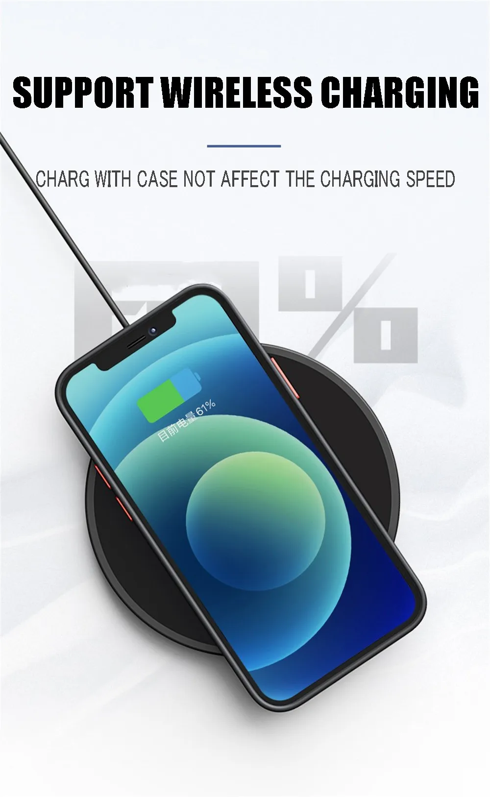 Shockproof Armor Matte Case For iPhone 12 Pro 11 Pro Max Xs Max XR X 6 7 8 Plus SE2 Luxury Silicone Bumper Clear Hard PC Cover xr cases