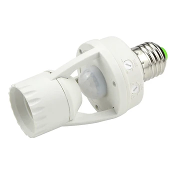 

Accessories E27 Automatic Home Infrared Motion Practical LED Light Screw 360 Degrees Sensor Holder Switch Lamp Socket Adjustable