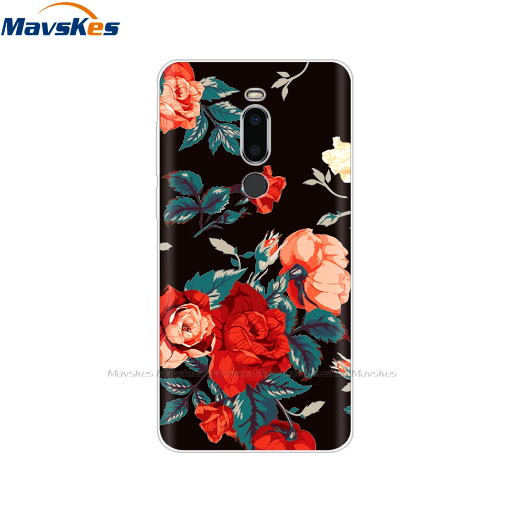 cases for meizu belt Silicone Cover for Meizu M8 Case oft TPU Protective Phone Case Cartoon Flowers Bumper Shell for Meizu M8 Lite M 8 Case Cover Bag best meizu phone case brand Cases For Meizu