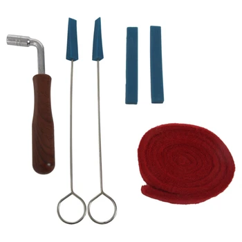 

ABGZ-6Pcs Piano Tuning Lever Tools Kit Mute Hammer DIY Set Piano Part