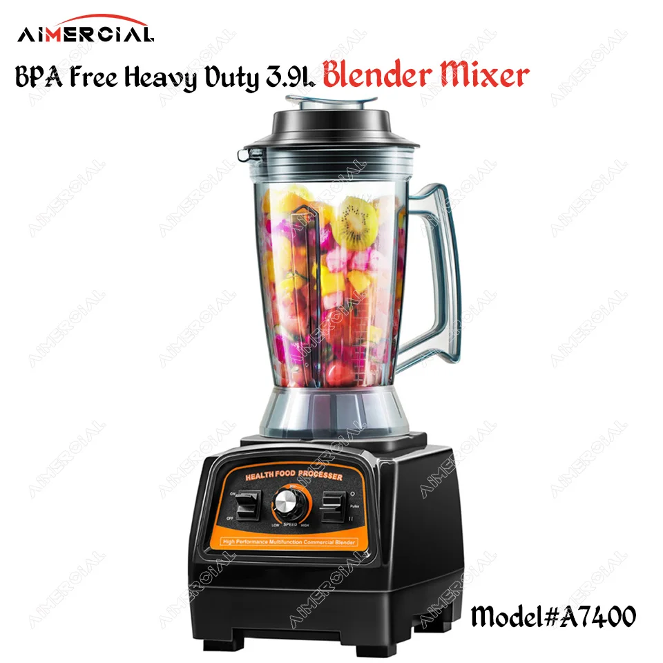 

A7400 BPA free 2800W Heavy Duty 3.9L Blender Mixer Commercial Juicer Food Processor Ice Smoothie Blender with Japan Blade