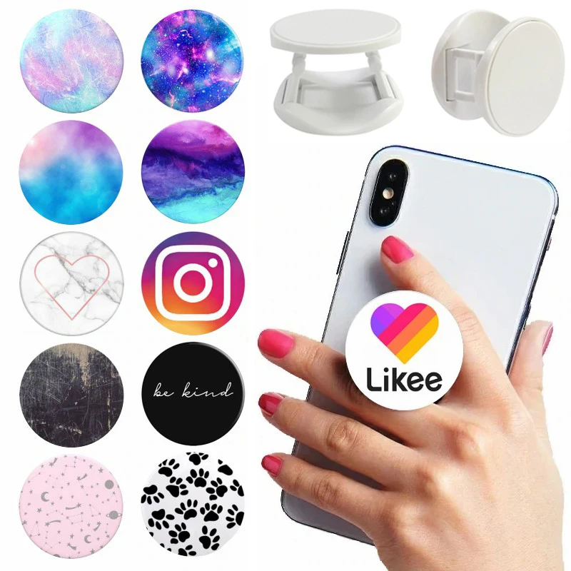 Popular Marble Hot Mobile Phone Holder попсокет для телефона Bracket Round Popped Pocket Socket Stand Finger Girp Ring |