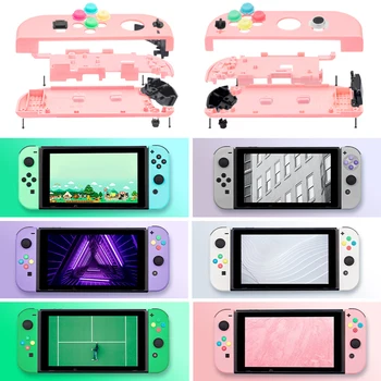 

DIY Shell Case NS Joy Con Plastic Repair Kit Grip Full Buttons Replacement Housing Cover For Nintend Switch Controller Accessory