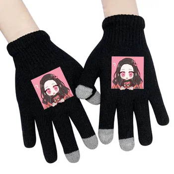 

Cartoon anime gloves Demon Slayer Kimetsu no Yaiba Full Finger gloves
