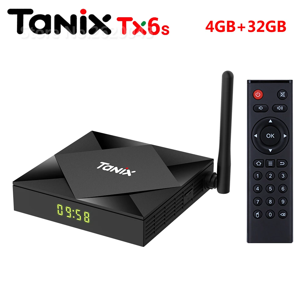 Presale TANIX TX6S Smart Android 10,0 tv Box 4 ГБ ОЗУ 32 Гб 64 Гб ПЗУ Allwinner H616 WiFi медиаплеер 4K 6K HD 2 ГБ 8 ГБ телеприставка - Цвет: only 4GB 32GB TV Box