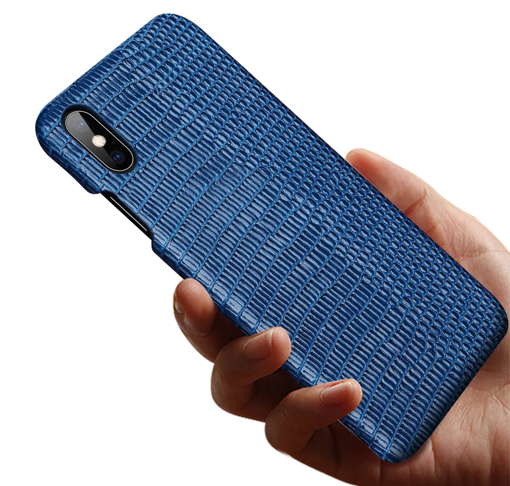 Роскошный чехол Lizard textur для задней крышки Fundas для iPhone 11 Pro XR X XS Max, чехол из натуральной кожи для iPhone 8 7 6 6s Plus, чехол 8p Coque