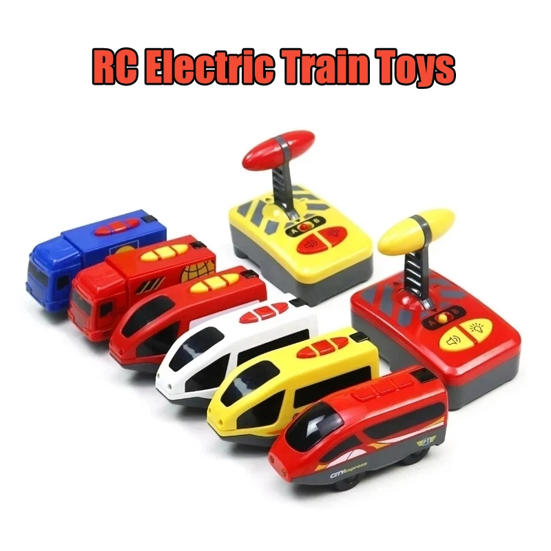 RC Electric Train Toys Magnetic Trains Locomotive fit for wooden Train Tracks Accessories Railway Toys for Children