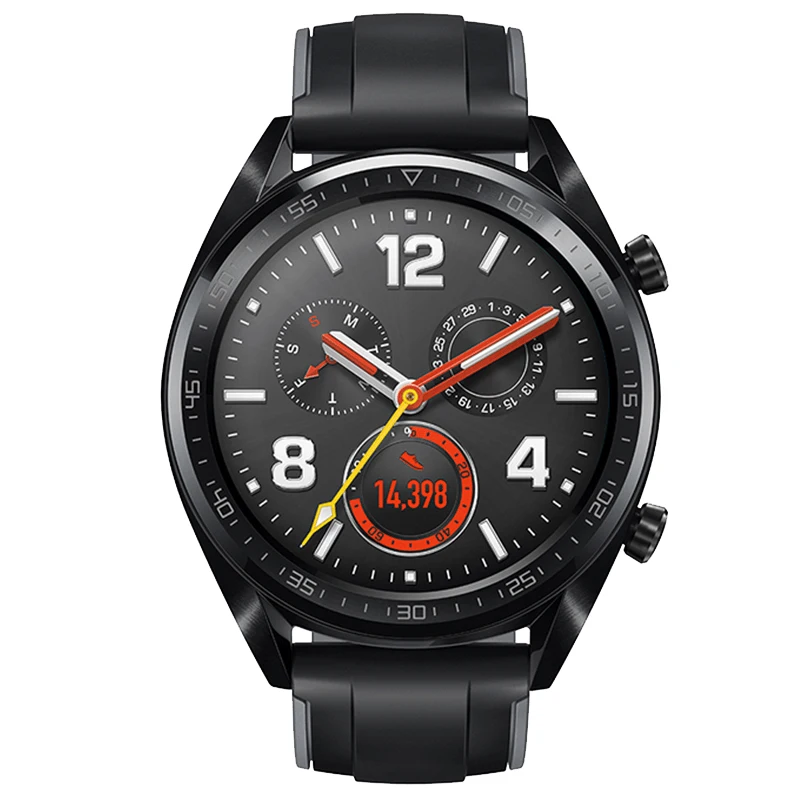 Sports Black Global Verison HUAWEI Watch GT Smart WatchGT 5ATM водонепроницаемый 14 дней Срок службы батареи трекер сердечного ритма для Android iOS Скидка 600 руб. /. При заказе от 5500 руб. /Промокод: newyear600 - Цвет: Sports Black