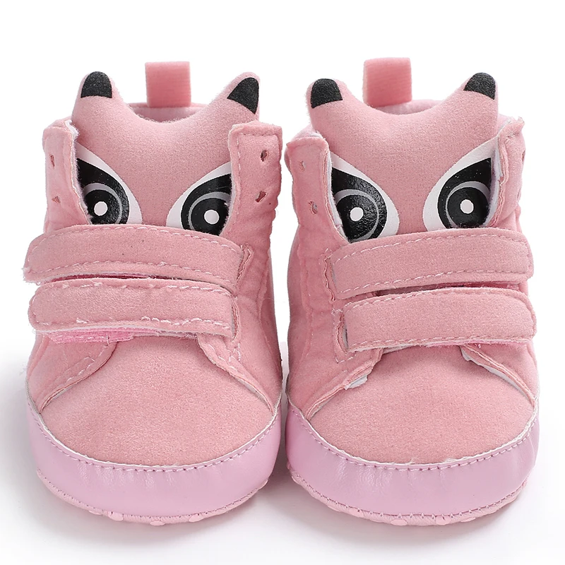 Toddlet Baby Shoes Boy Girl Sneaker Fox Head Cotton Anti-slip Soft Sole Light Newborn Infant First Walkers Crib Shoes