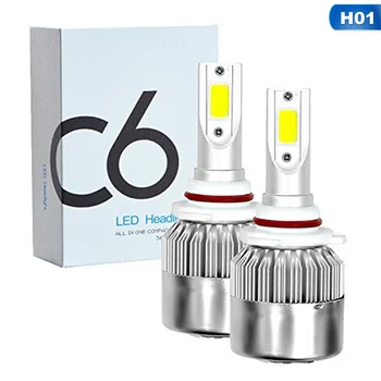 

2PCS 9006 HB4 LED Headlight Car Accessories Universal Lamp For C6 Auto Strip Light Bulbs 1500W 20000LM Fog Lights Cars Bar