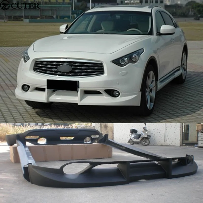 Fx35 Qx70 PP Unpainted Front Lip Rear Diffuser Side Skirts for Infiniti ...