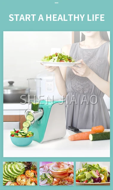 Vegetable salad shredder automatic multi-function electric vegetable cutter  household slicing artifact