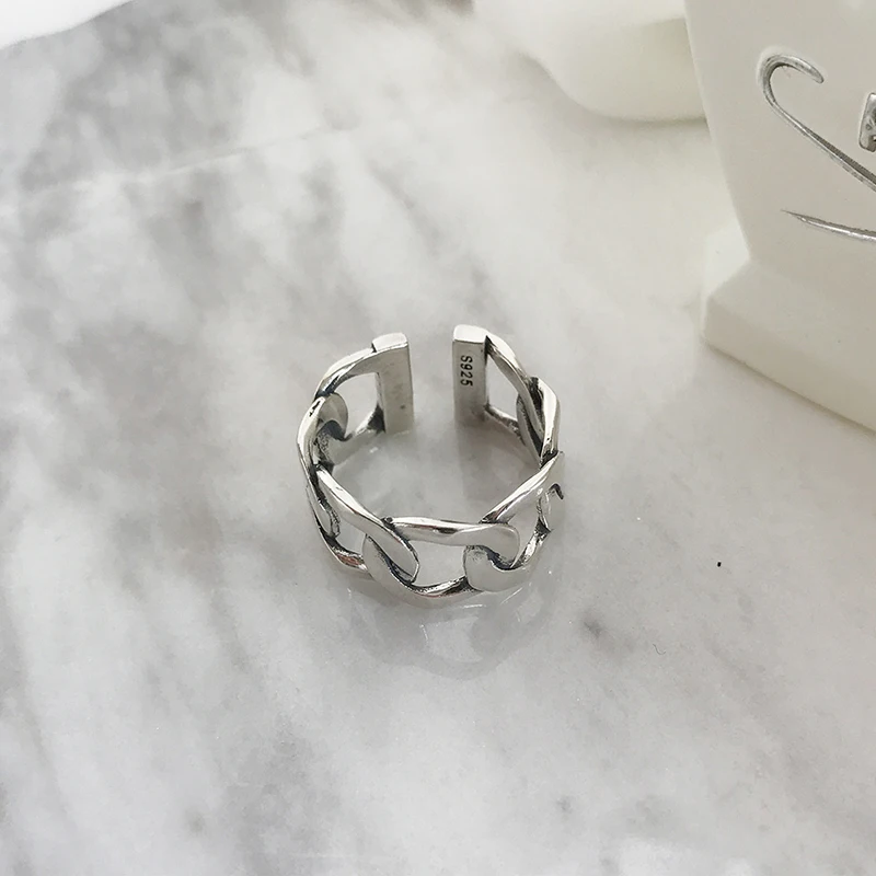 Peri'sBox, 9 видов конструкций, круговая веревка, витое кольцо, массивная цепочка, геометрические кольца для женщин, простое, текстурированное, 925 пробы, серебряное кольцо - Цвет основного камня: D