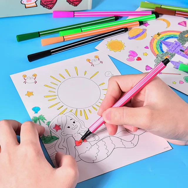 9Pcs Magic Rainbow Color Scratch Art Painting Paper Card Kit Cartoon Dinosaur Unicorn Drawing Board Kids DIY Educational Toys 3