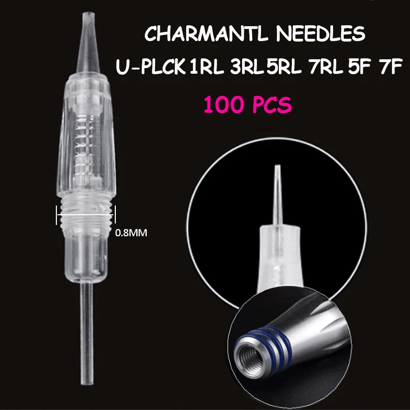

Tattoo Needles 1RL CHARMANT Permanent Makeup Needles For Eyebrows Microblading Eyeliner Lip MTS Beauty Instrument Drop Shipping