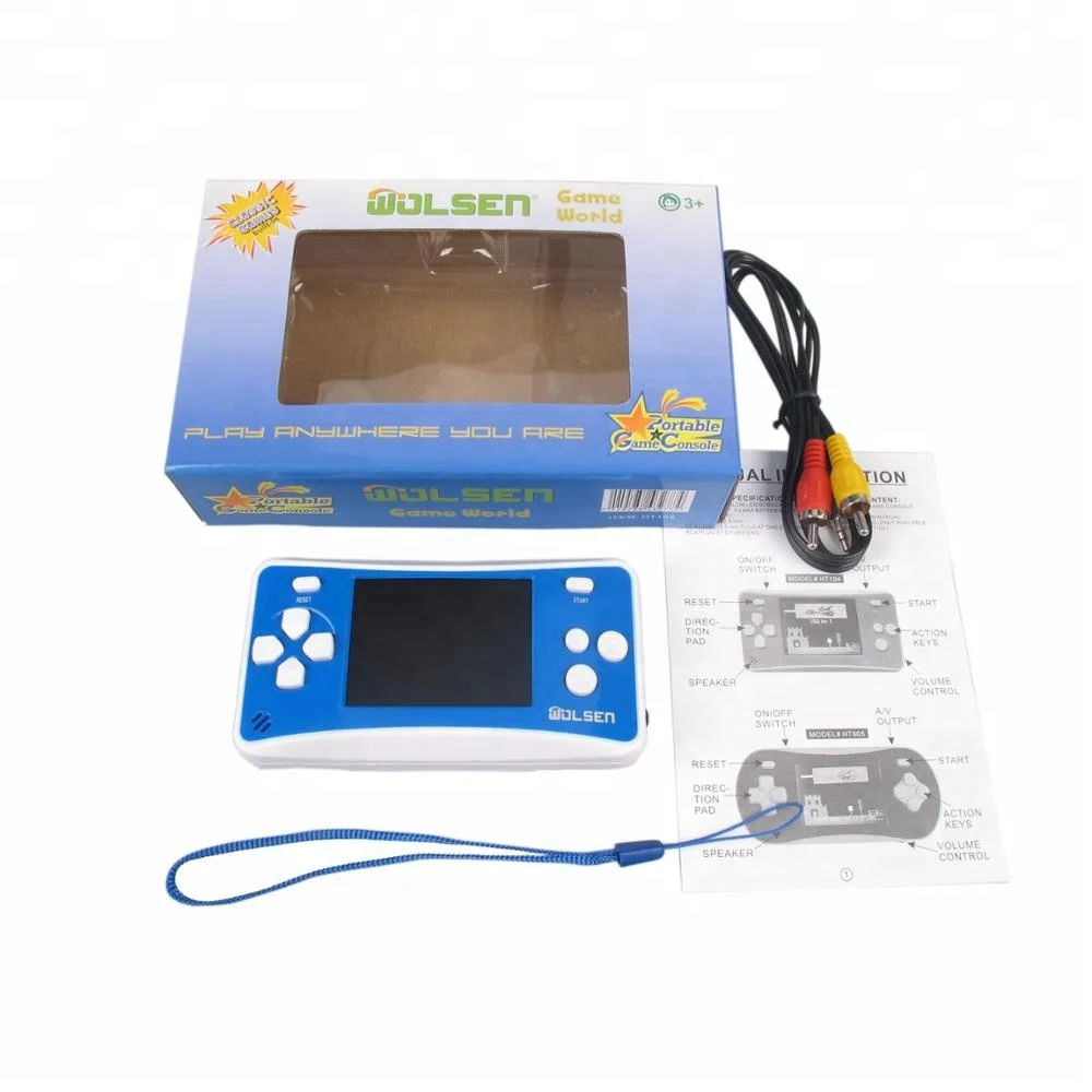 Wolsen 2.5 inch handheld game systems with built-in games 152 games for Kid 8 Bit Video game system