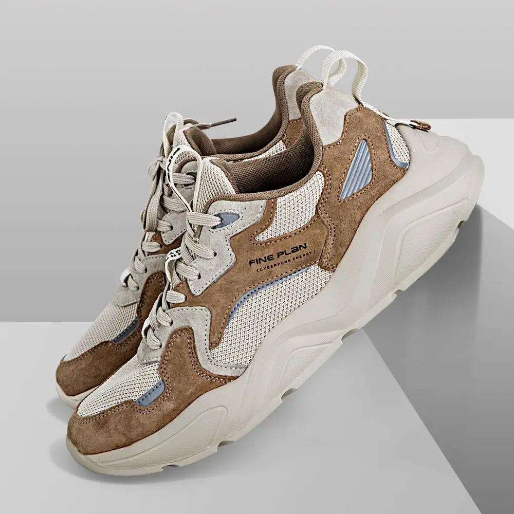 Xiaomi YOUPIN Mijia Trend Retro Old Leather Shoes Stitching Slip Wearable Casual Shoes Comfortable Rebound Mens Running shoes