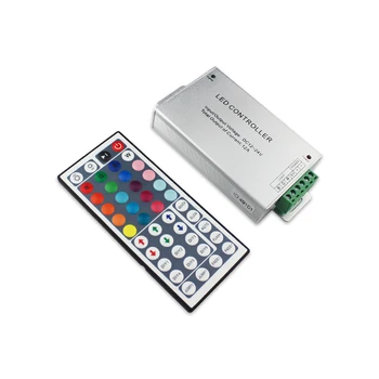 

LED Strip Light DC 12V 24V 4A 3CH 12A RF Wireless 44key Aluminum Remote LED RGB Controller