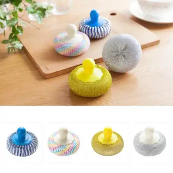 

Stainless Steel Cleaning Brushes Kitchen Washing Utensils Pot With Brush Dish Up Soap Dispense Washing Liquid Z2K1