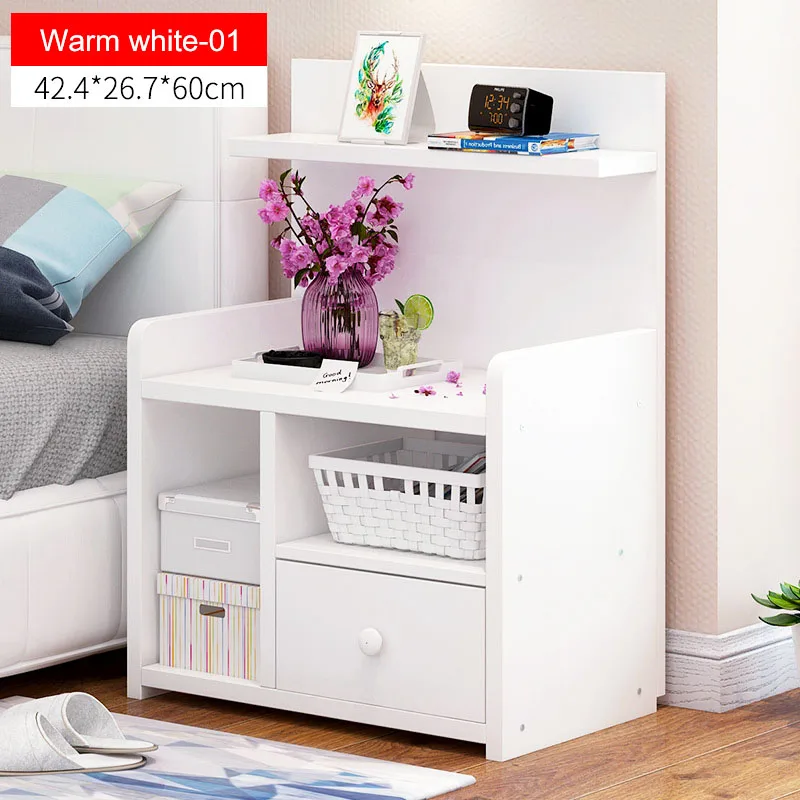 Тумбочка деревянная с ящиками прикроватный столик органайзер шкаф для хранения