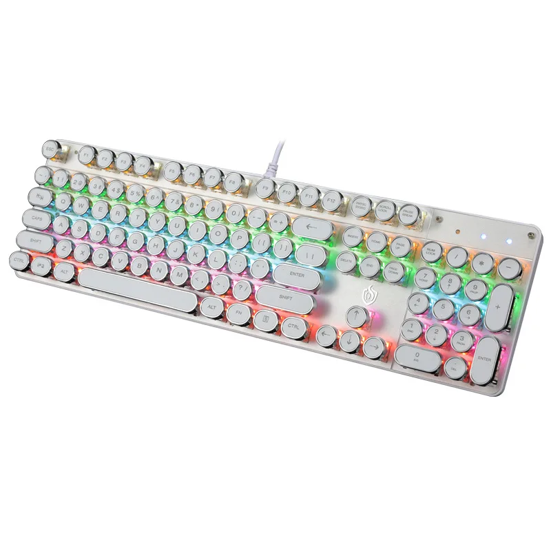

Hjk900 Steam Punk Really Machinery Wired Keyboard Keyclick Cafe Internet Cafe Game Gaming Lol Retro