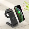 SZYSGSD Qi Wireless Charging Stand for iPhone 12 12 Pro XS Max Wireless Charger 3 in 1 for Apple watch 6 5 4 Charger Airpods Pro ► Photo 3/6