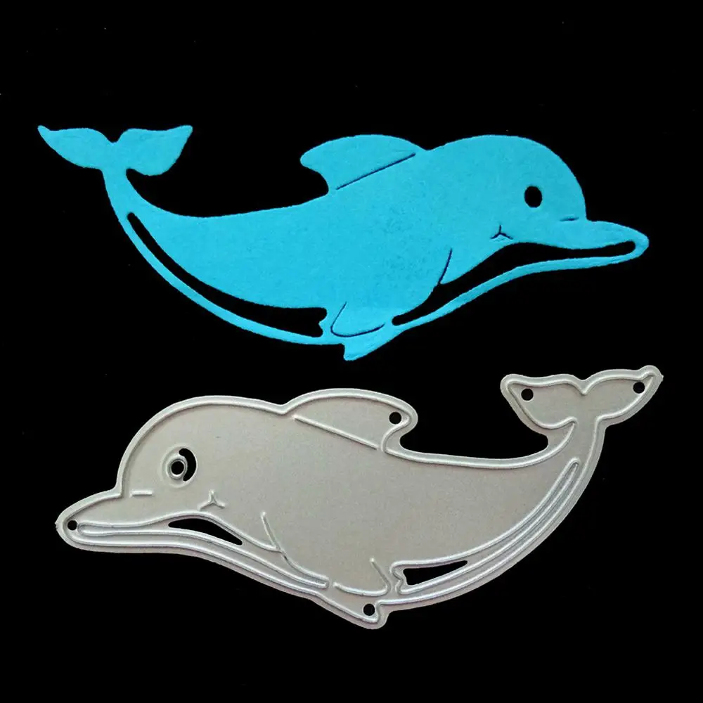 

Dolphin Fish Dies Metal Cutting Dies New 2019 for Card Making Scrapbooking Craft Embossing Dies Cuts Stencil Die Cut