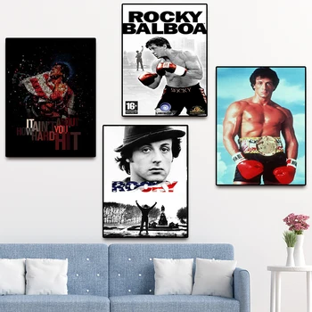 

Canvas Poster Silk Fabric Rocky Home Decoration Retro Classic Vintage Movie Poster print#190418-09