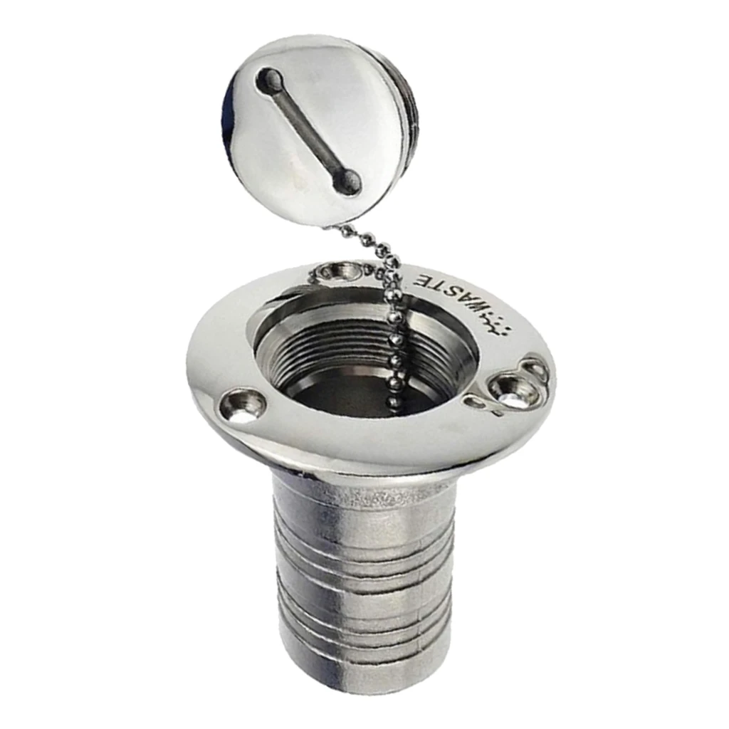 Waste Fuel Deck Filler Made Of Stainless Steel, Filler Neck With Tank Cap And Key, Fit For 38 Mm Fuel Hose
