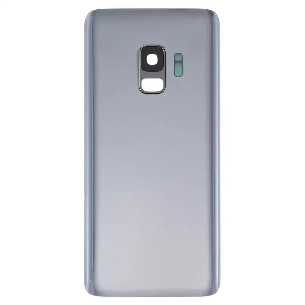Серый iPartsBuy Battery Back Cover with Camera Lens for Galaxy S9 - Цвет: Серый