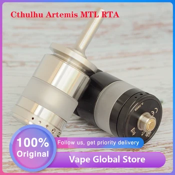 

Original Cthulhu Artemis MTL RTA 2.4ml Capacity Atomizer With 22mm Diameter & Dome-shape Chimney E-cigarette Vape Tank vs Hastur