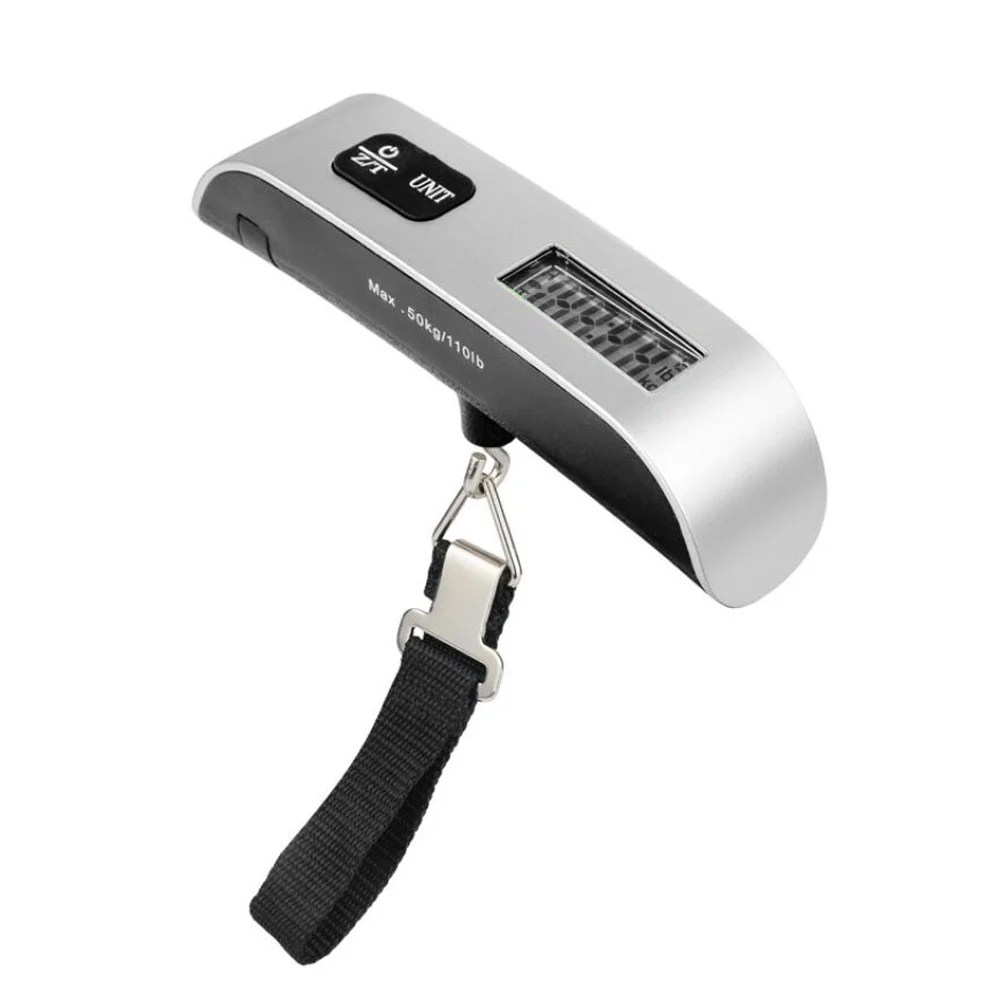 Weight Scale Kitchen LCD Digital Weight Scale Hanging Luggage Scale 50kg Durable Travel Bar Hand-Held Home Suitcase