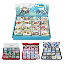 12Pieces/Lot Portable Mini Metal Tin Box Multiple Pattern Printing Mac Makeup Jewelry Pill Storage Box With Lid Gift Packing Box