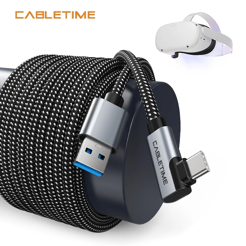 Cabletime VR Gaming Accessories For Oculus Quest 2 USB3.0 VR Headset